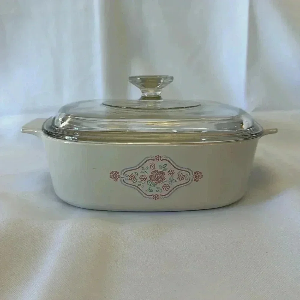 Vintage Corningware ENGLISH BREAKFAST A-2-B 2L Bakeware Casserole Dish with Lid